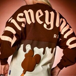 Disney Brown and Cream Crewneck Sweater